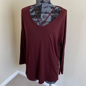 Loveriche Burgundy Sweater Sz 1x